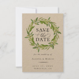 Anuncio La guirnalda de oliva toscana salva la fecha