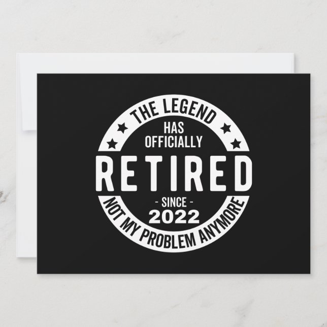 Anuncio La Leyenda Se Ha Retirado Oficialmente, Retirada 2 (Anverso)