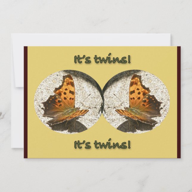 Anuncio La mariposa de la coma de Angle Wing es la Invitac (Anverso)