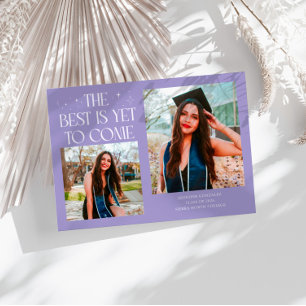 Anuncio La Mejor Está Por Llegar Foto de Graduación Lila