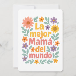 Anuncio La mejor mamá del mundo: Impresión del arte floral