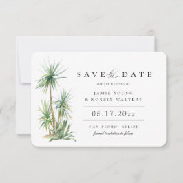 Anuncio La Palm Rustic Beach Island Save The Date