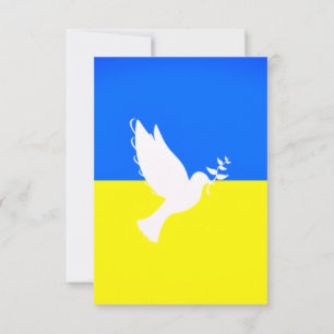 Anuncio La paz sobrevuela la carta de bandera de Ucrania L