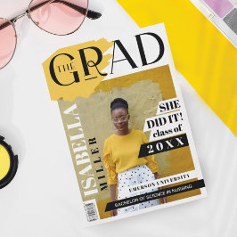Anuncio La portada de la revista Grad Fun Trendy Graduate 