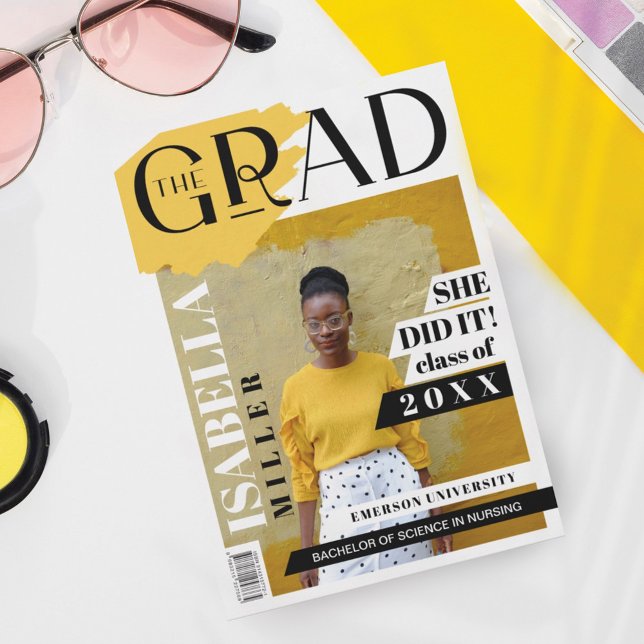 Anuncio La portada de la revista Grad Fun Trendy Graduate  (Subido por el creador)