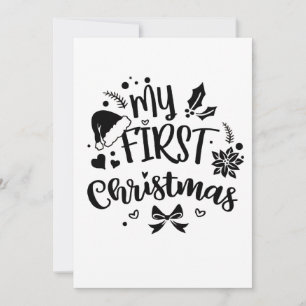 Anuncio La primera Navidad de bebé Familia Coordinada