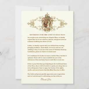 Anuncio La reverencia por nuestro Señor en las directrices