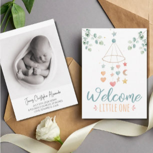 Anuncio La simplicidad boho da la bienvenida a un bebé peq
