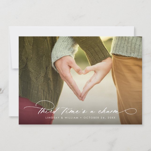 Anuncio La tercera vez es una foto de encanto cambiar la f (Anverso)