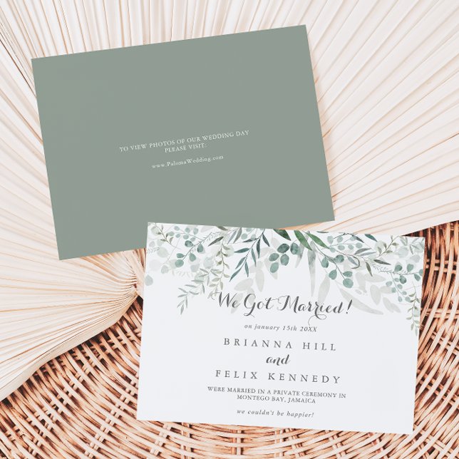 Anuncio La vegetación minimalista Eucalyptus Elopement (Subido por el creador)
