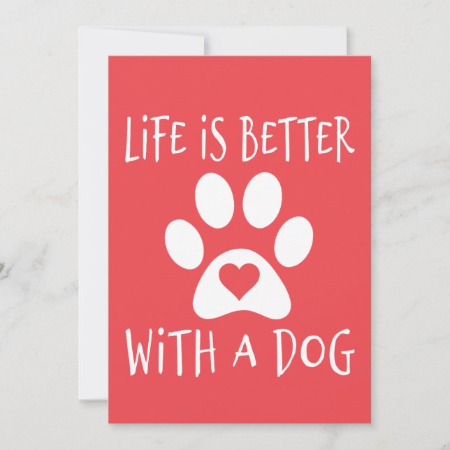 Anuncio La vida es mejor con un perro - Amantes de los per (Anverso)
