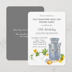 Anuncio La vieja fiesta de cumpleaños de la leche de moda