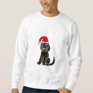 ANUNCIO Labradoodle en camisa del gorra de Santa