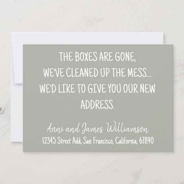 ANUNCIO LAS CAJAS SE HAN IDO, HEMOS LIMPIADO EL MOVIMIENTO (Anverso)