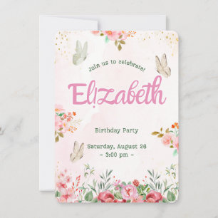 Anuncio Las mariposas coloridas cumpleaños de la princesa