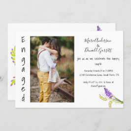 Anuncio Lavanda acuática de compromiso y floral verde