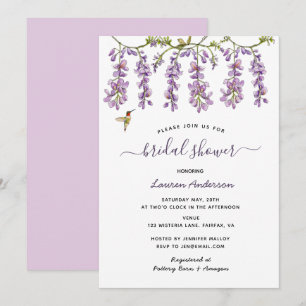 Anuncio Lavanda floral Wisteria Ducha de novia