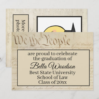 Anuncio Law School Paralegal Graduation Announcement Photo