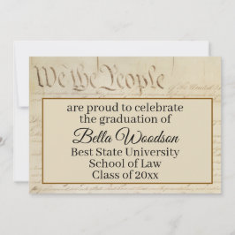 Anuncio Law School Paralegal Graduation Invitation Party