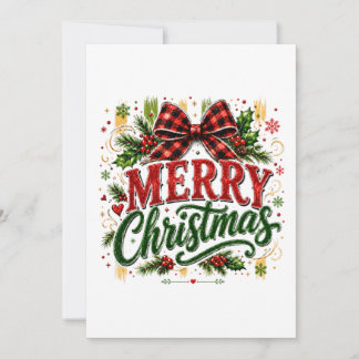 Anuncio Lazo de Cuadros Escoceses Feliz Navidad