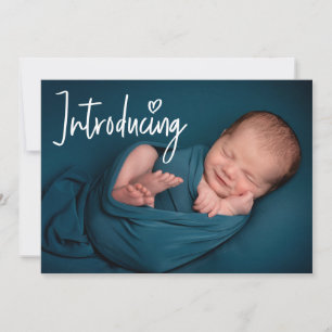 Anuncio Letras de manejo Presentación de la foto del bebé 