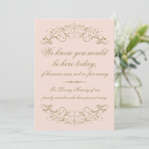 Anuncio Letrero de boda conmemorativo con caligrafía antig