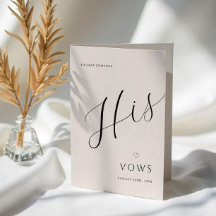 Anuncio Libro de Votos de Boda Minimalista Moderno   Sus V