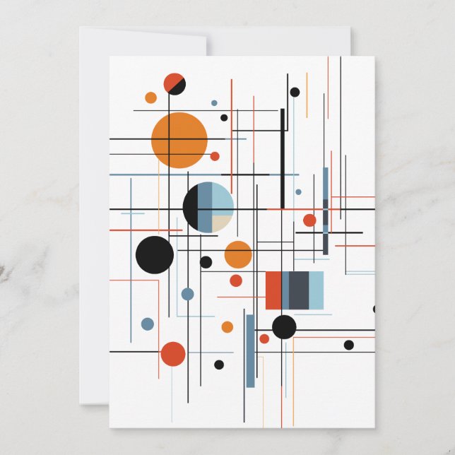 Anuncio Líneas minimalistas modernas geométricas abstracta (Anverso)