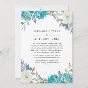 Anuncio Lista de invitados Bodas reducidos Dusty Blue & Tu