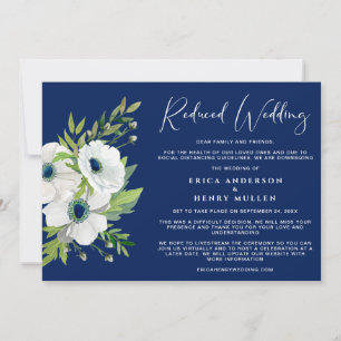 Anuncio Lista de Invitados de Boda Reducida Acuarela Flora
