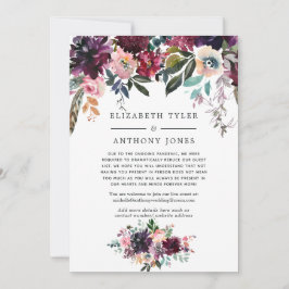 Anuncio Lista de invitados de boda reducida de vino de Bur