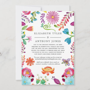 Anuncio Lista de invitados de boda reducida Fiesta Mexican