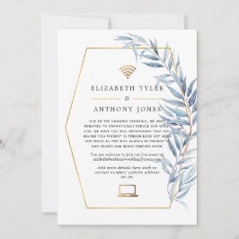 Anuncio Lista de invitados del Boda virtual de eucalipto g