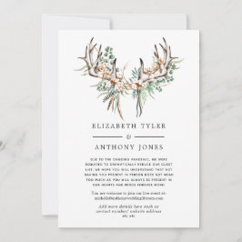 Anuncio Lista de invitados reducida de algodón y eucalipto