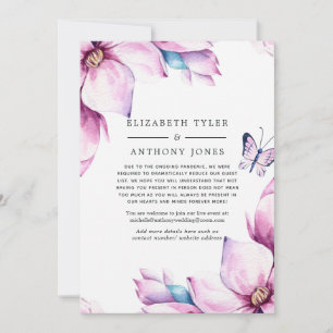 Anuncio Lista de invitados reducida de Boda Floral de Magn