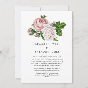 Anuncio Lista de invitados reducida de Boda Rubor Floral V