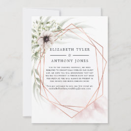 Anuncio Lista de invitados reducida geométrica de eucalipt