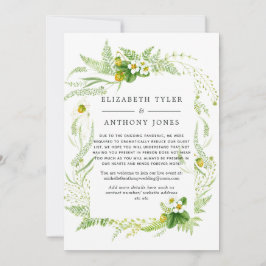 Anuncio Lista de invitados reducida para boda campestre co