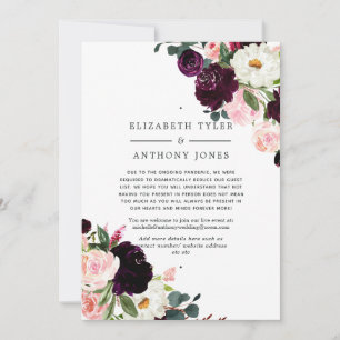 Anuncio Lista de invitados reducida para boda de color cir