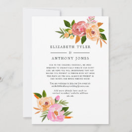 Anuncio Lista de invitados reducida para boda de primavera