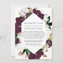 Lista de invitados reducida para boda floral de ci