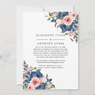 Anuncio Lista de invitados reducida para boda floral de Na