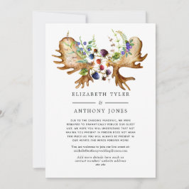 Anuncio Lista reducida de invitados de Boda de bosque rúst