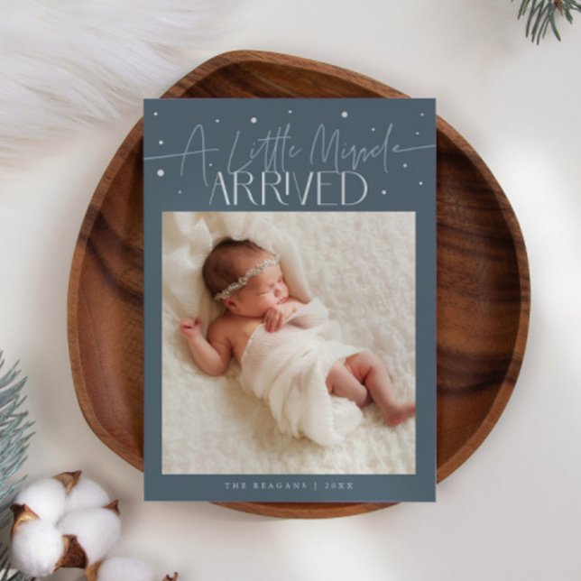 Anuncio Little Miracle Christmas Slate Blue Photo Birth  (Subido por el creador)
