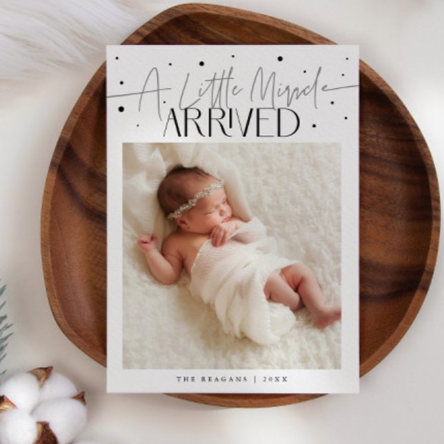 Anuncio Little Miracle Christmas White Photo Birth  (Subido por el creador)