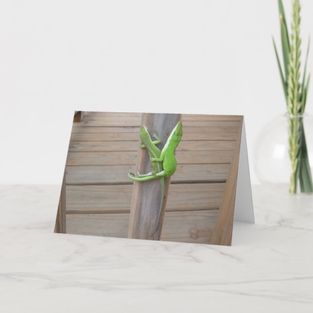 Anuncio Lizards in Love - Save the Date Card (Anverso)