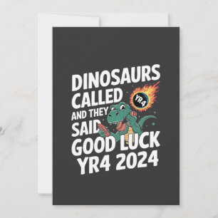 Anuncio Llaman a dinosaurios y dicen buena suerte YR4 2024