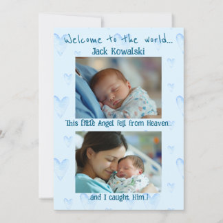 Anuncio Llegada de nuevo bebé varón