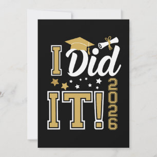 Anuncio Lo Hice Clase De 2026 Graduación De Oro Graduada