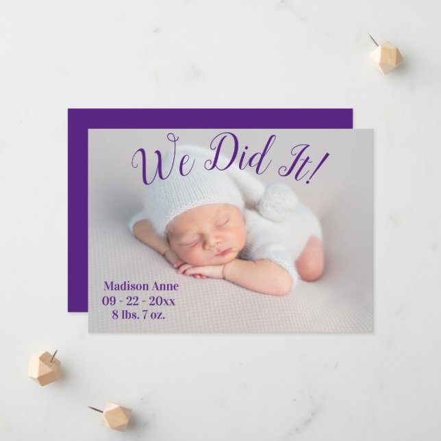 Anuncio Lo Hicimos Foto De Estadísticas De Género De Nacim (Anverso/Reverso In Situ)